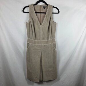 Worth New York Wool Blend Sleeveless Dress Women's Size 4 Beige